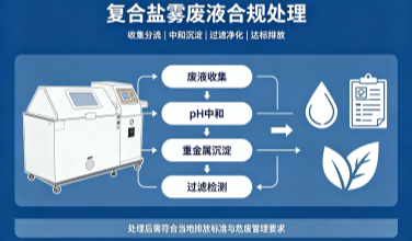 干湿复合盐雾试验机盐雾废液怎么合规处理？